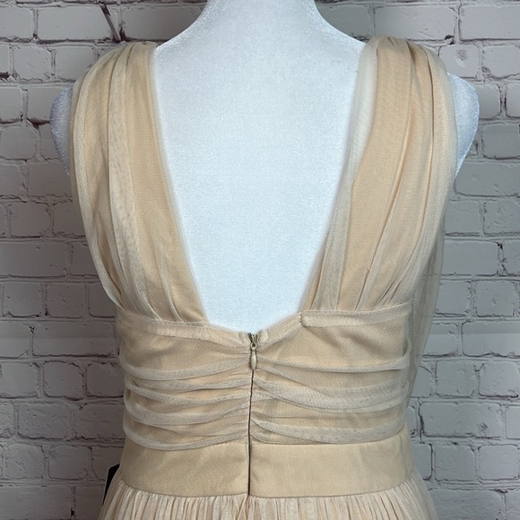 Lulus Romantic Moment Nude Mesh Maxi Dress - Picture 8 of 16